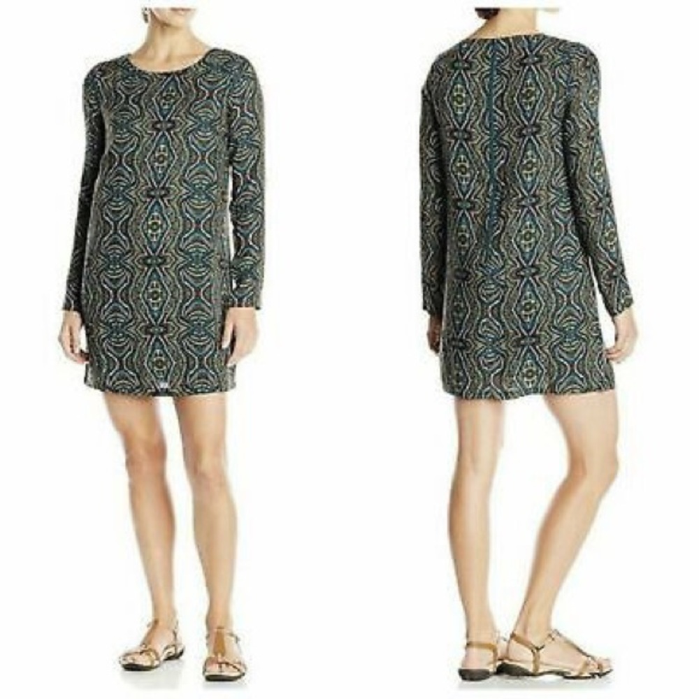 Prana Cece Long Sleeved Shift Dress, L. - Picture 5 of 13